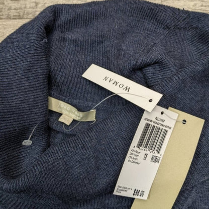 Joan Vass Turtle Neck Long Sleeve Asymetrical Sweater Size 1X