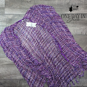 Cruise Club Tweed Shawl COverup Size OS