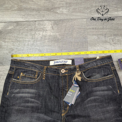 Jeanstar Legend Wash Low Rise Bootcut Jeans Dark Wash NWT Y2K Size 14