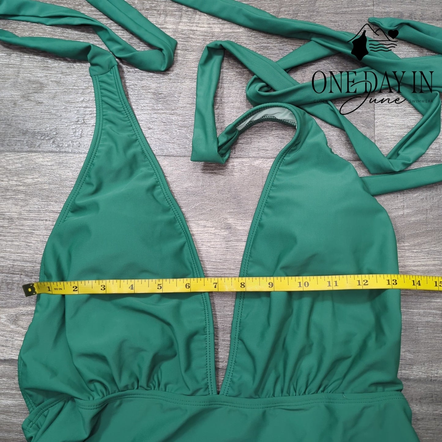 Cupshe Deep V Wrap One Piece Simwuit Size L