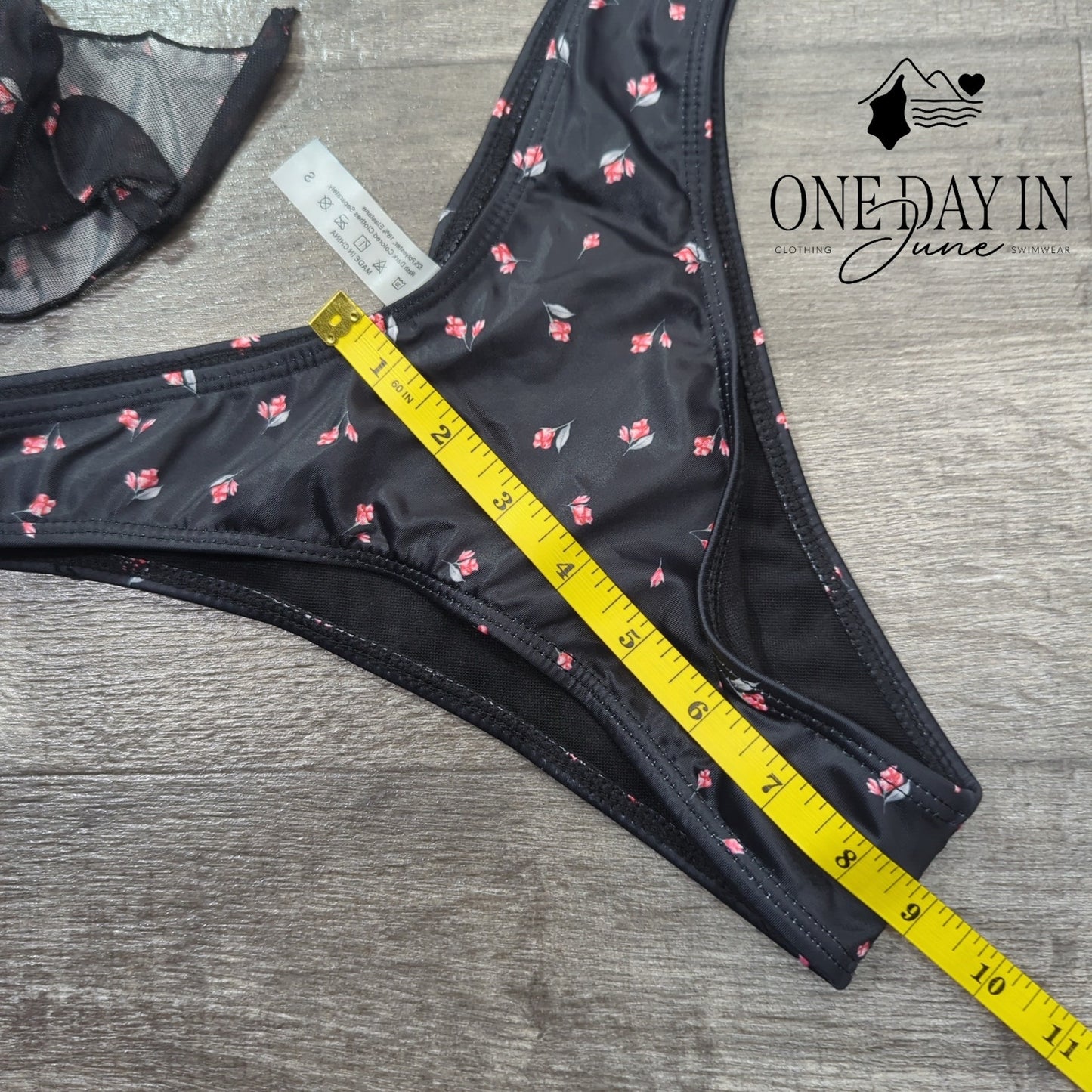 CozyEase Adjustable Triangle 3 Piece Bikini Swimsuit Size S