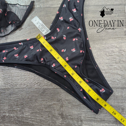 CozyEase Adjustable Triangle 3 Piece Bikini Swimsuit Size S