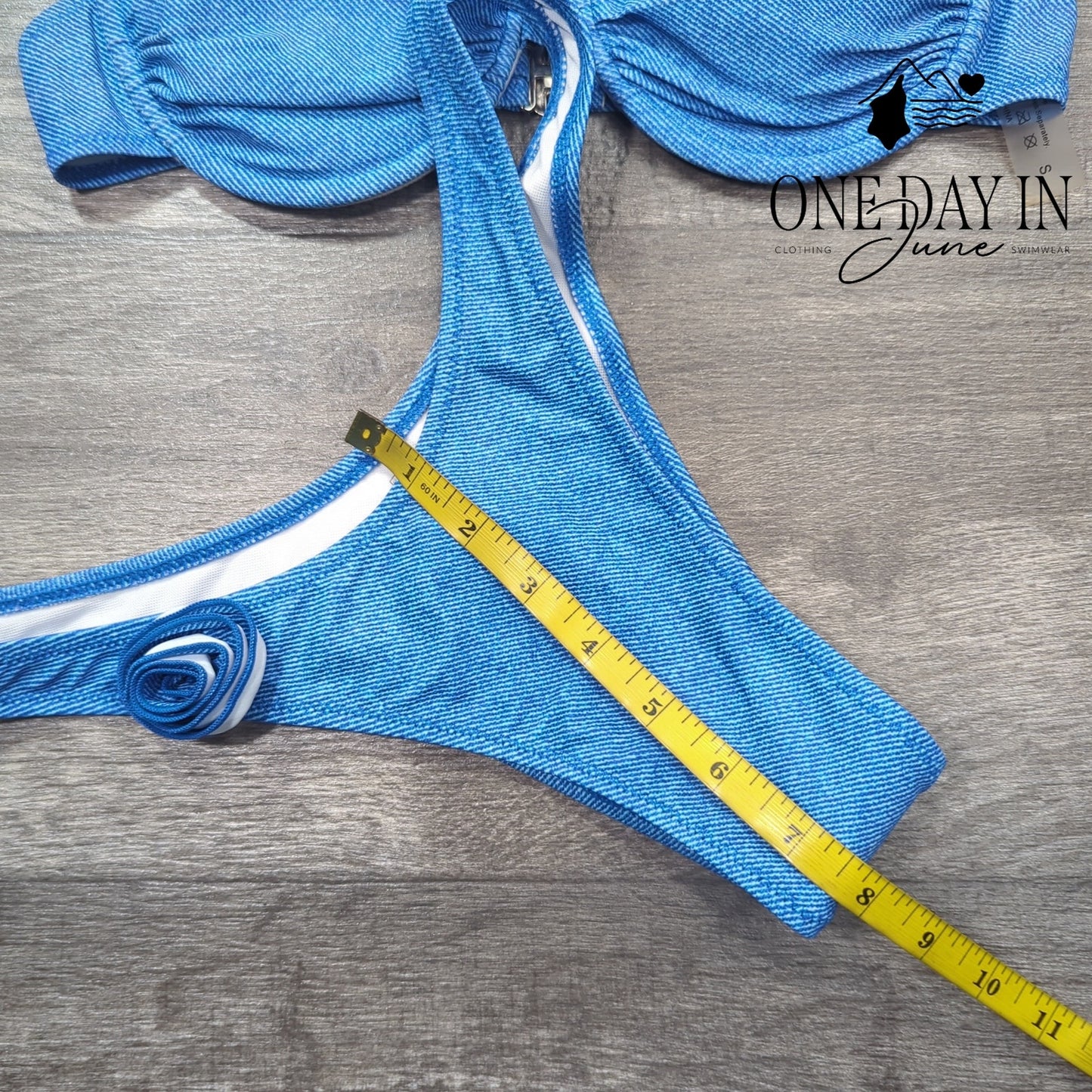 Aleumdr Underwire Cheeky Bikini Swimsuit Size XS