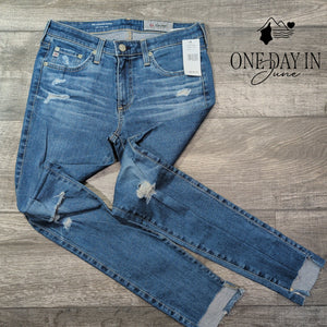 AG Adriano Goldschmied The Legging Ankle Distressed Skinny Jeans NWT Size 4 (27)
