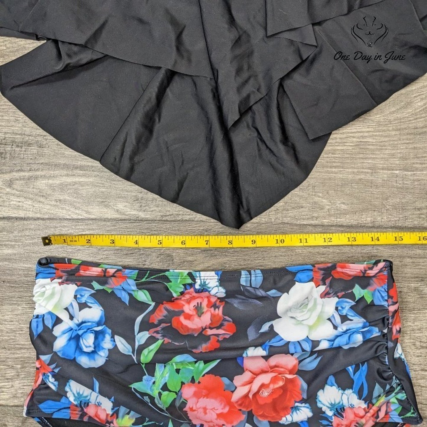Mycoco Layered Flounce High Waist Bikini Swimsuit Size XL