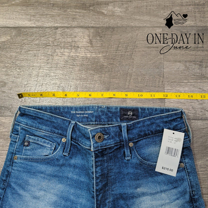 AG Adriano Goldschmied The Farrah High Rise Skinny Jeans Blue NWT Size 4 (27)