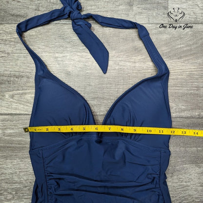 Fisrtway Classic Padded Halter One Piece Swimsuit Size S