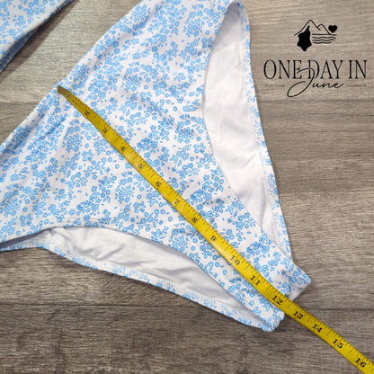 Moshengqi High Waist Crop Bikini Swimsuit Size M