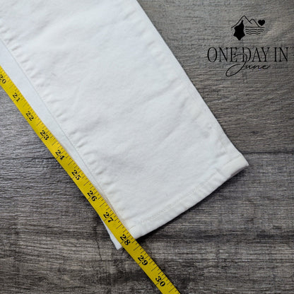 Paige Skyline Ankle Peg Skinny Jeans Optic White NWT Size 2 (26)