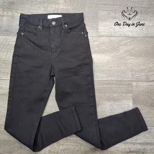 Topshop Petite Jamie High Rise Skinny Jeans Black NWT Size 24 (00)
