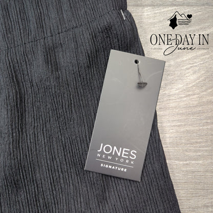 Jones New York Wide Leg Crop Pull On Pants Size L