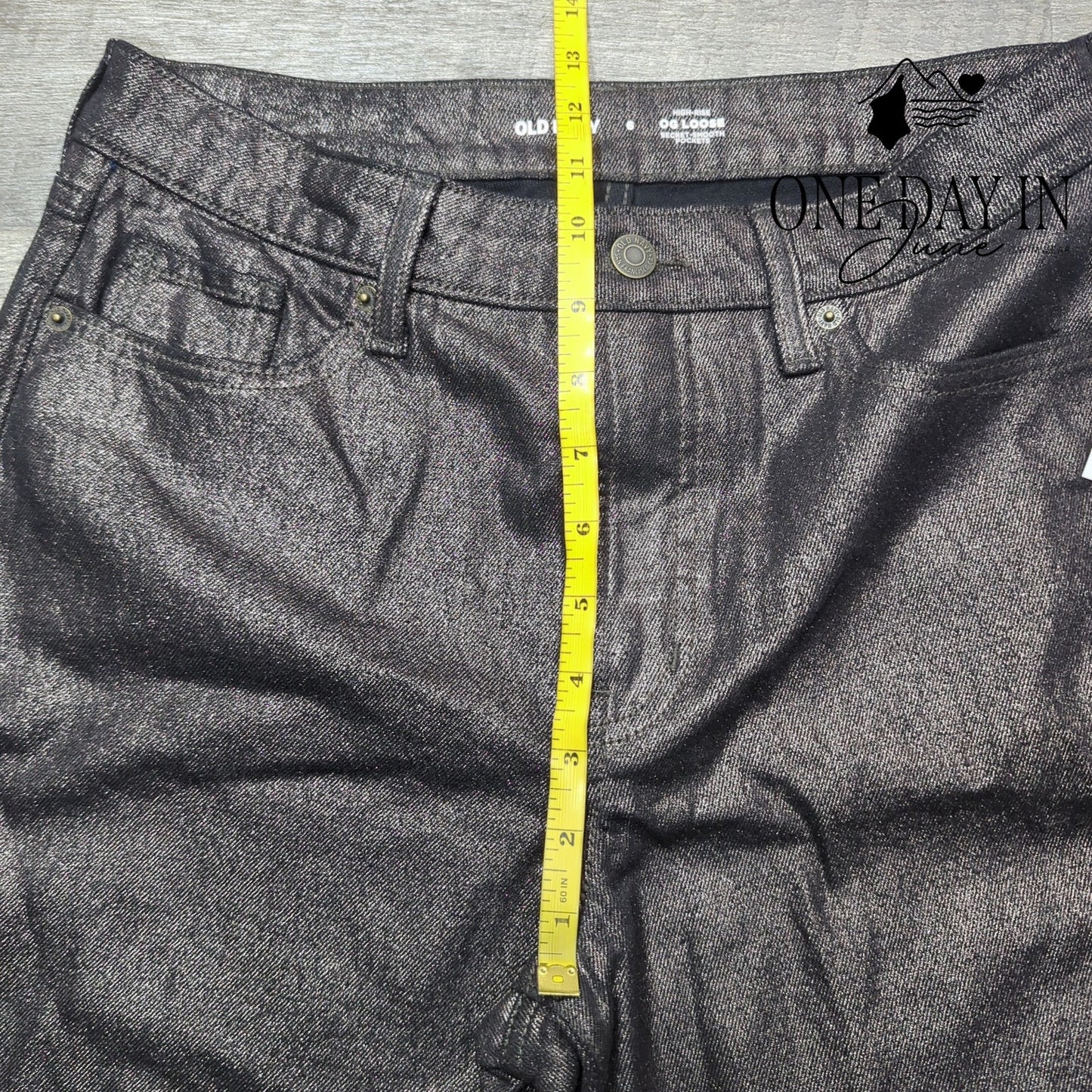 Old Navy OG Loose Sparkle Jeans Size 6
