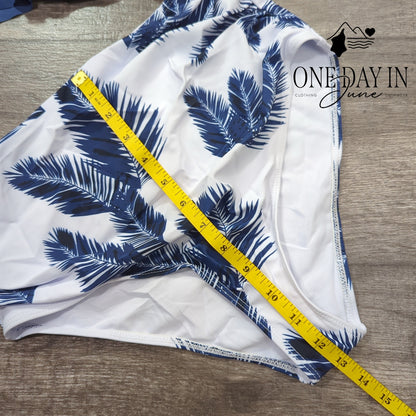 Adisputent High Waist Flounce Bikini Swimsuit Size M