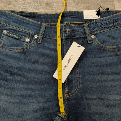 Calvin Klein Jeans Mens Slim Fit Aveon Blue Stretch Denim NWT $99 Size 34X32