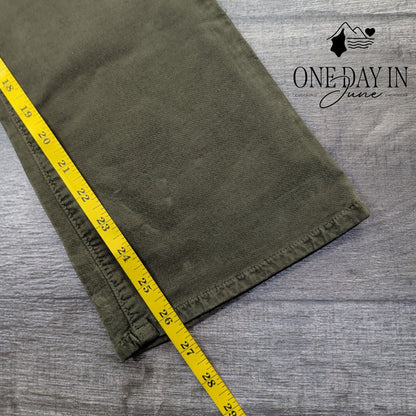 AG Adriano Goldschmied Jodi Crop Velveteen Flare Pants Olive NWT $215 Size 4 (27
