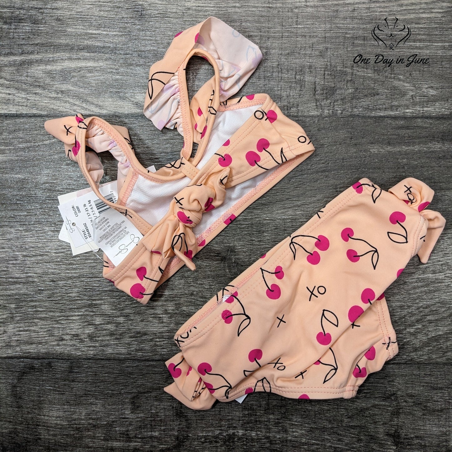 Jessica Simpson Little Girls Bikini Swimsuit Size 6-9 Mths