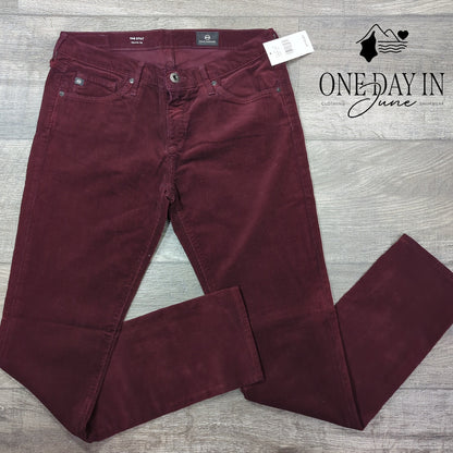 Adriano Goldschmied The Stilt Cigarette Leg Corduroy Pants Size 27 (4)