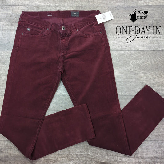 Adriano Goldschmied The Stilt Cigarette Leg Corduroy Pants Size 27 (4)