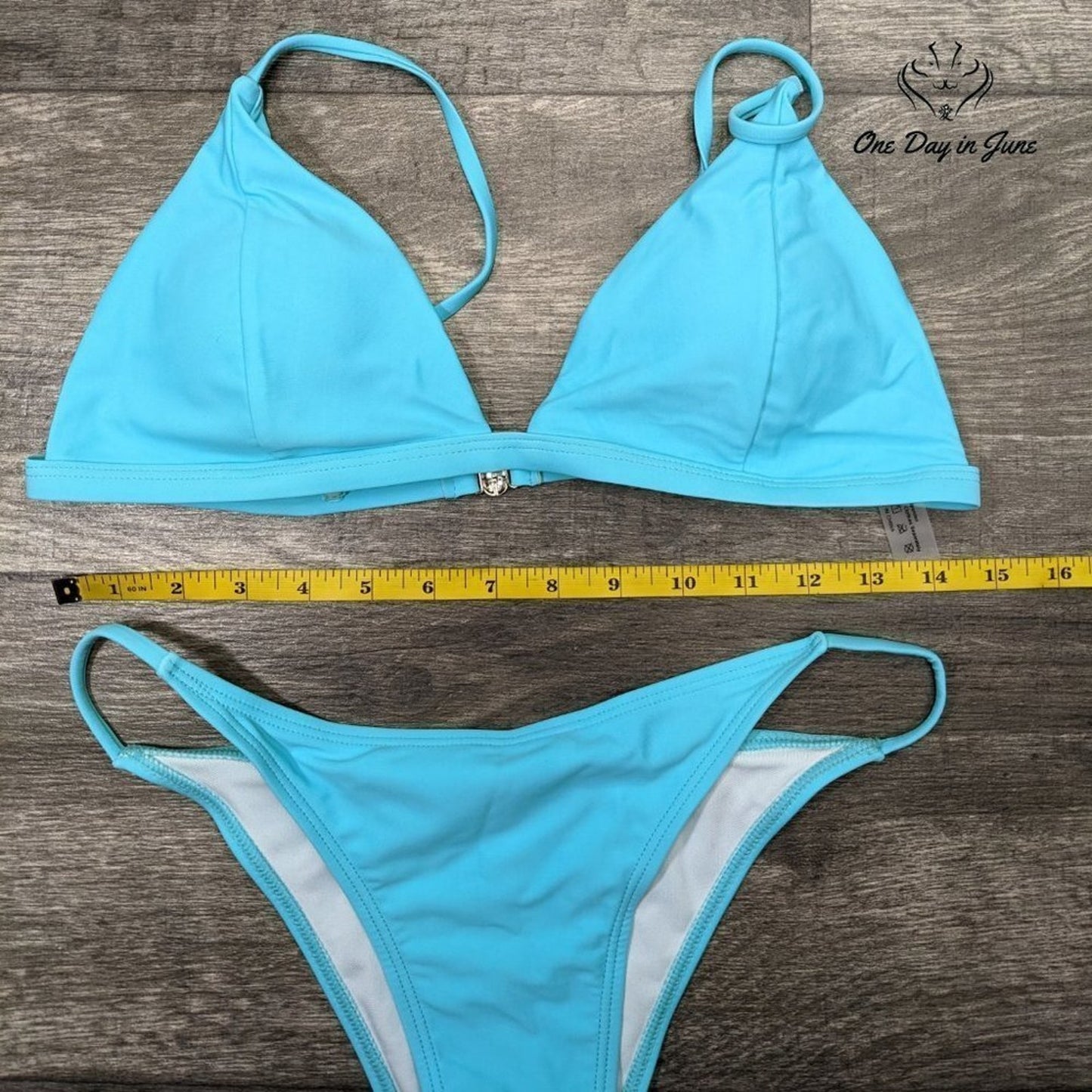 Amzbrly Padded Triangle Bikini Swimsuit Size L