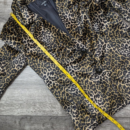Rafaella Leopard Print 2 Button Blazer Style Jacket Size 6