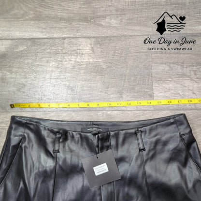 Marc New York Faux Leather Crop Pants Size 14