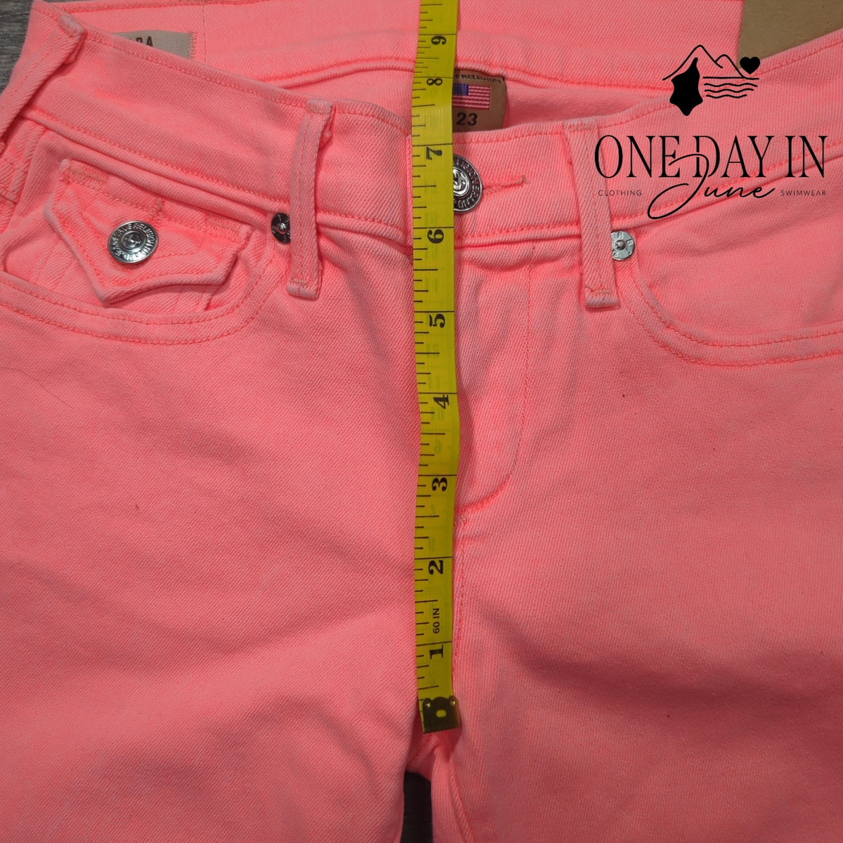 True Religion Cora Crop Straight Jeans Desert Sun Pink NWT $158 Size 23 (00)