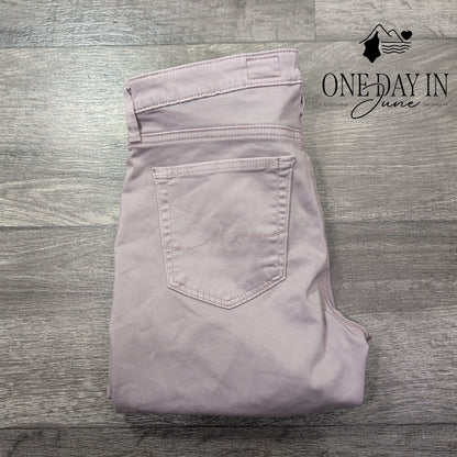 AG Adriano Goldschmied The Prima Mid Rise Cigarette Jeans Pink NWT Size 4 (27)