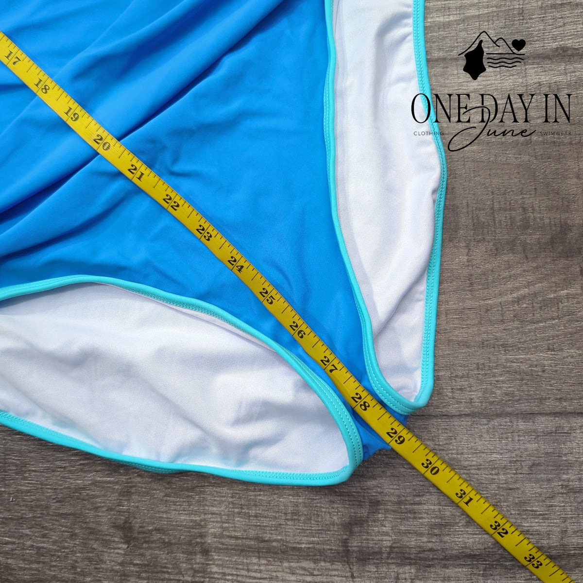 Eomenie Tummy Control One Piece Swimsuit Blue Ruched NWT Size L