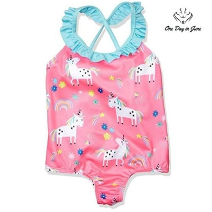 Wippette Ruffle Trim One Piece Swimsuit Size 24mths