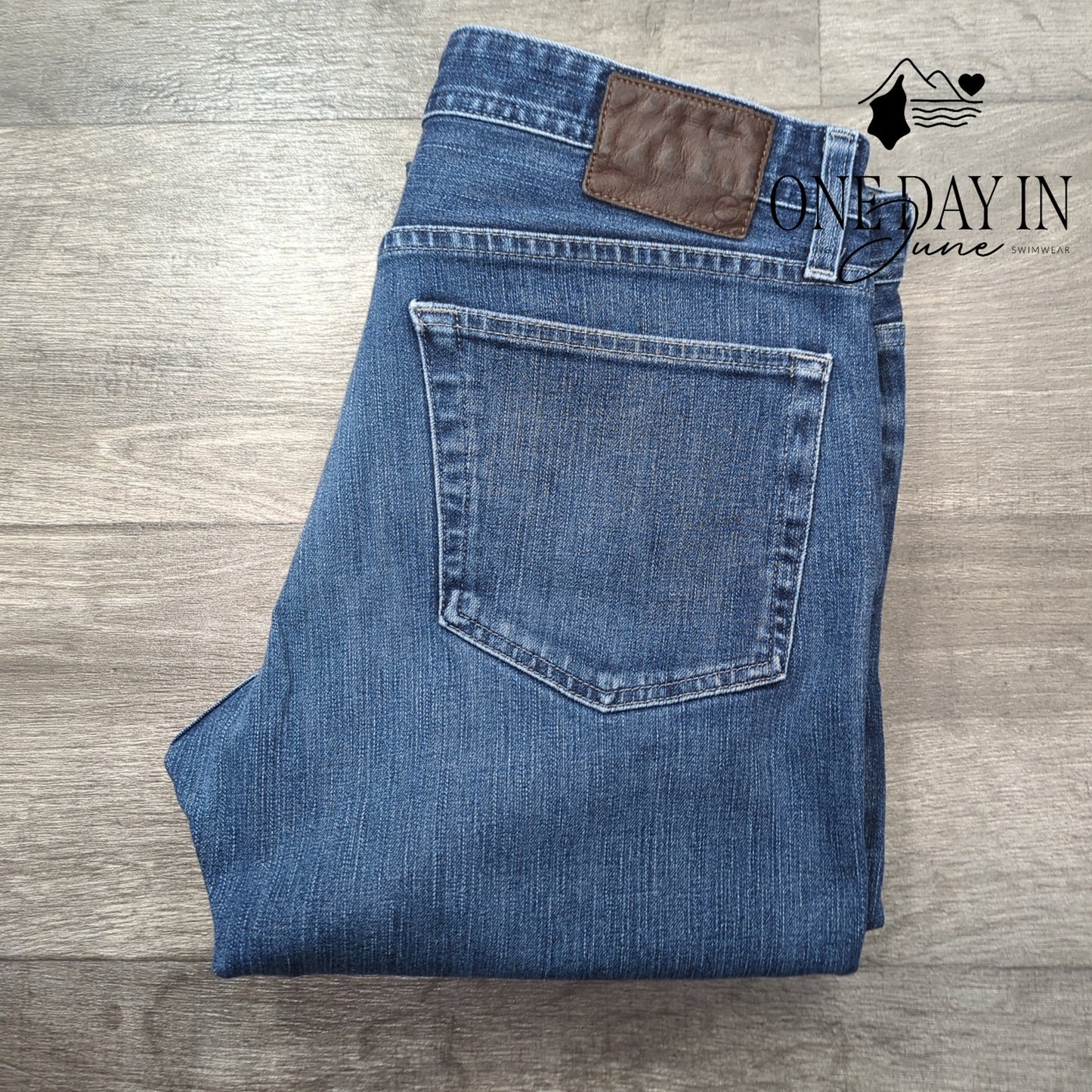 AG Adriano Goldschmied The Tellis Straight Leg Jeans Size 36X34