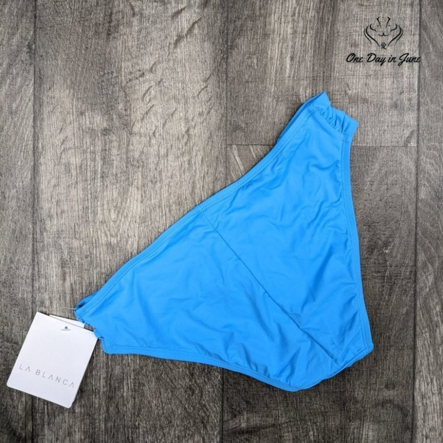 La Blanca Island Goddess Shirred Hipster Bikini Bottom Size 8