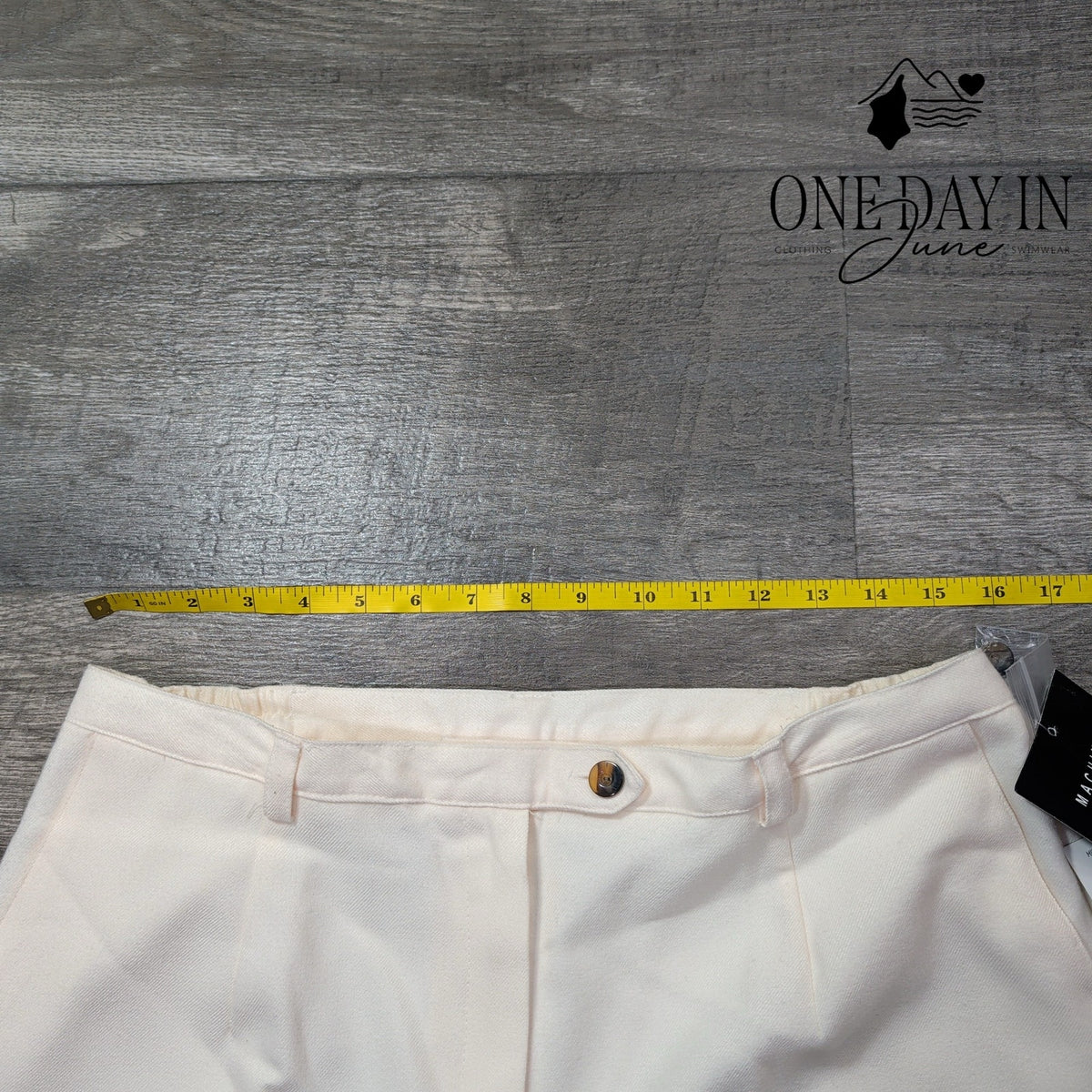 Sag Harbor Softest Touch High Rise Dress Pants Vanilla Cream NWT Size 14