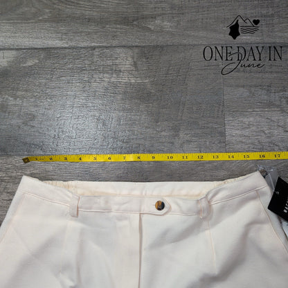 Sag Harbor Softest Touch High Rise Dress Pants Vanilla Cream NWT Size 14