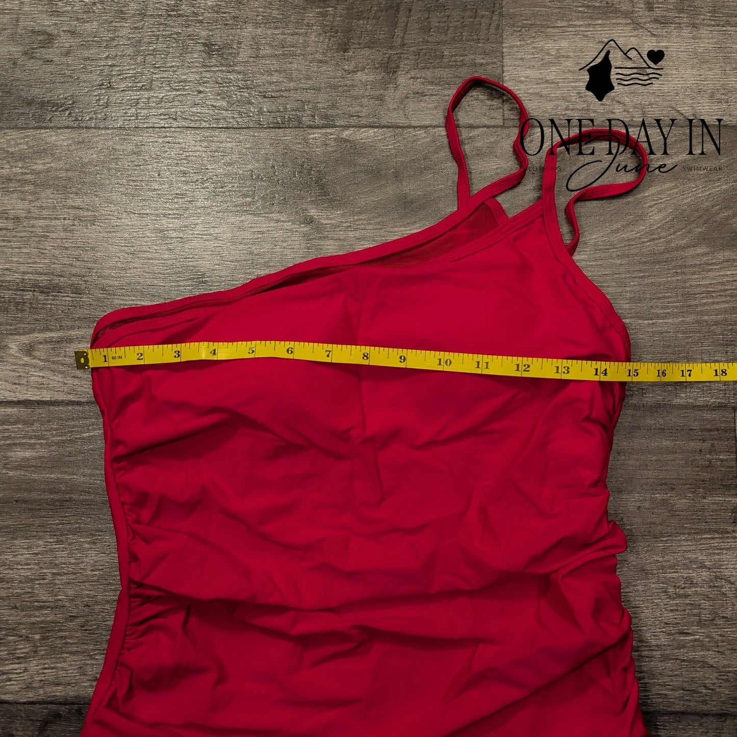 Aleumdr One Shoulder One Piece Swimsuit Size L