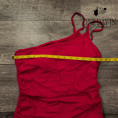 Aleumdr One Shoulder One Piece Swimsuit Size L