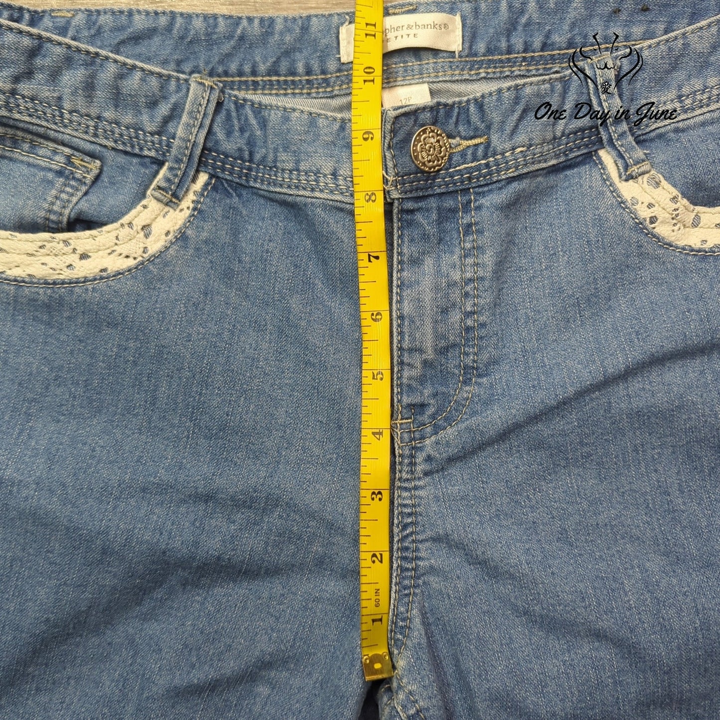 Christopher & Banks Petite Crop Jeans Size 12P