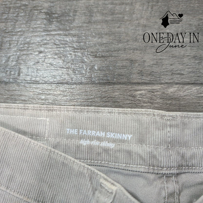AG Adriano Goldschmied The Farrah Skinny High Rise Corduroy Pants NWT Size 4