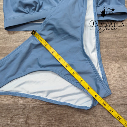 Cupshe Tie Back Triangle Bikini Swimsuit Size M