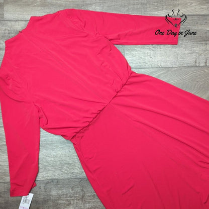 London Style Long Sleeve Midi Dress Size 6