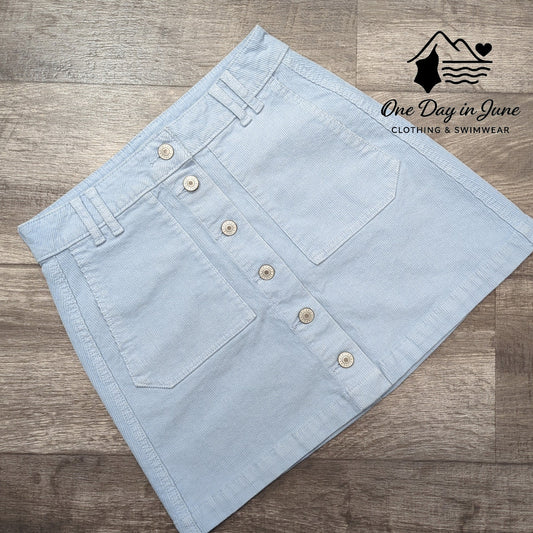 American Eagle Outfitters Corduroy Button Front Mini Skirt Size 0