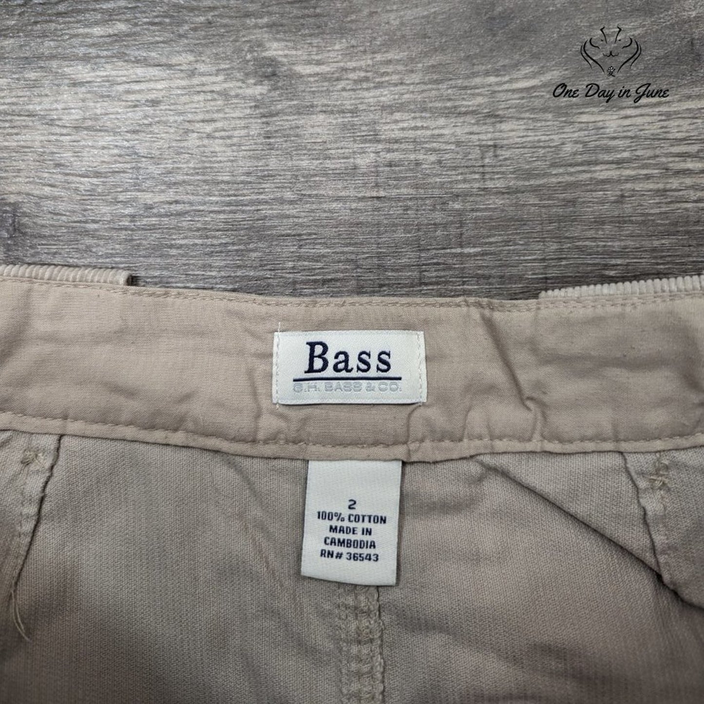 G.H. Bass Corduroy Skirt Size 2