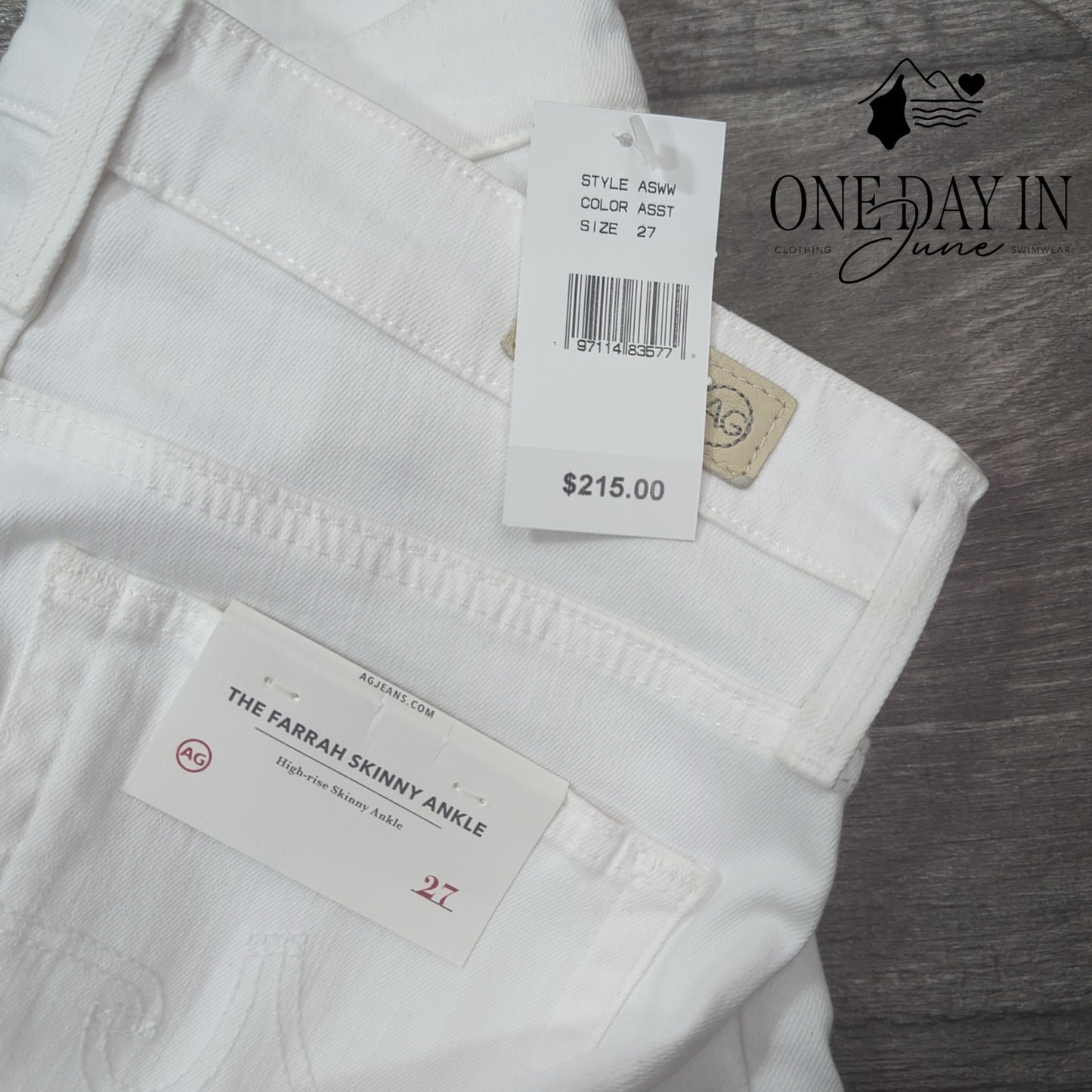 AG Adriano Goldschmied The Farrah Skinny Ankle Jeans Size 27 (4)
