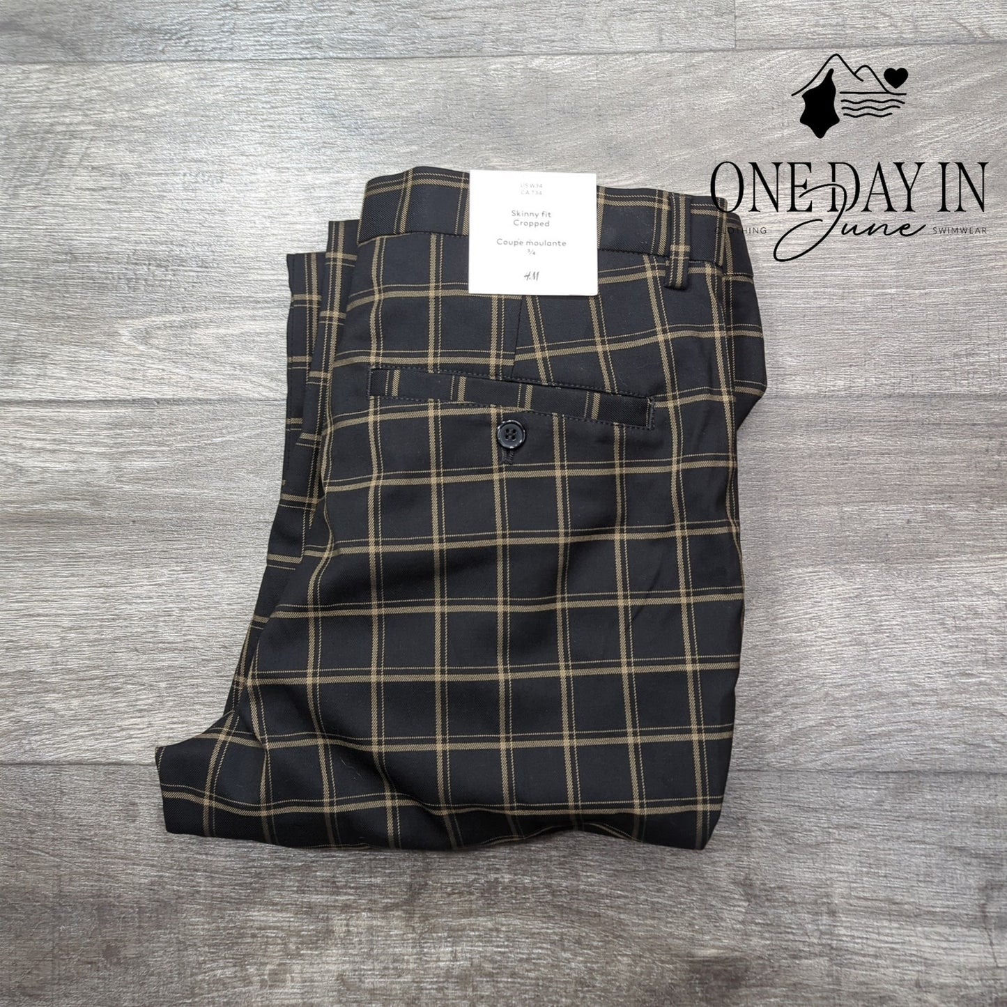 H&M Skinny Fit Cropped Pants Size 34