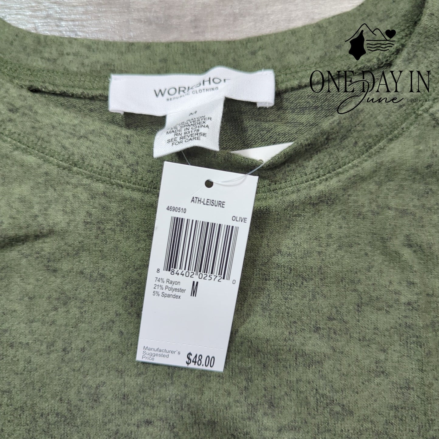 Workshop Long Sleeve Crew Neck Sweater Size M