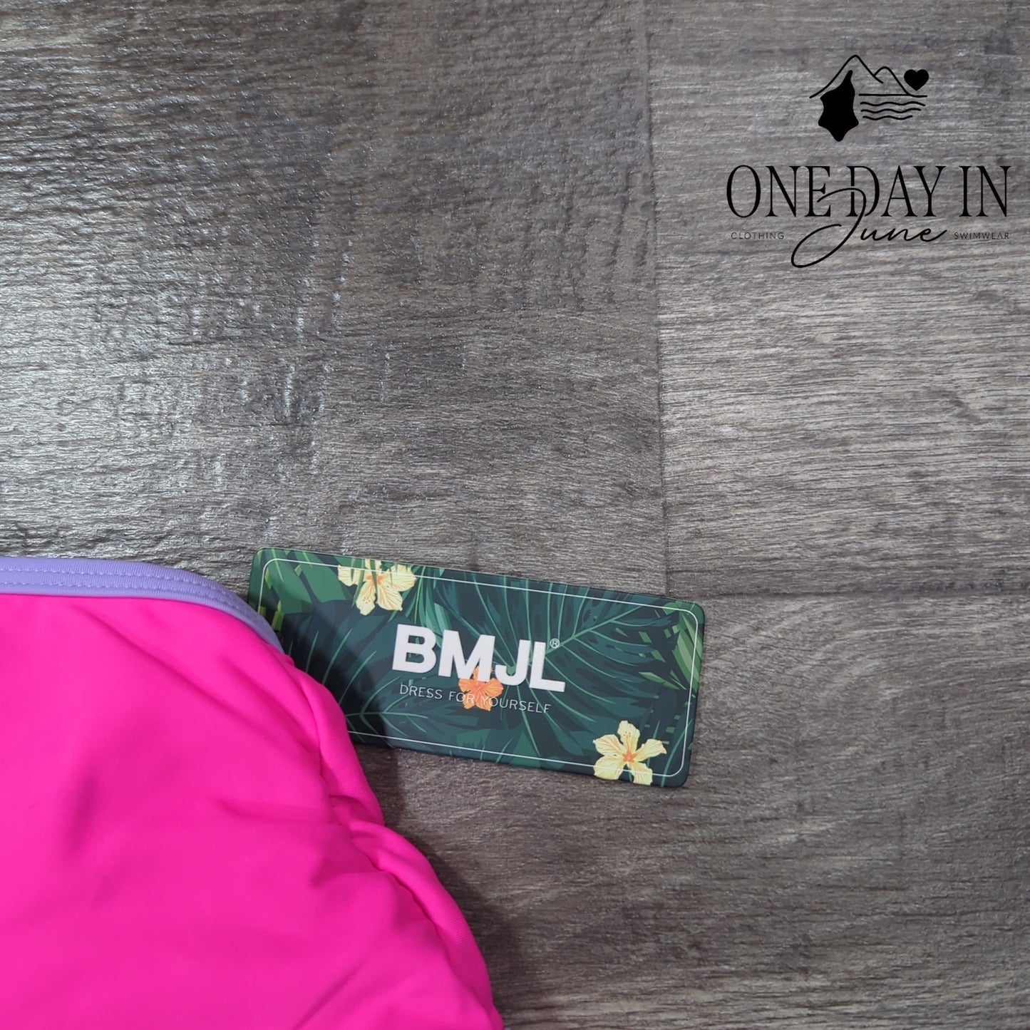 Blooming Jelly High Waist Crop Bikini Swimsuit Size M