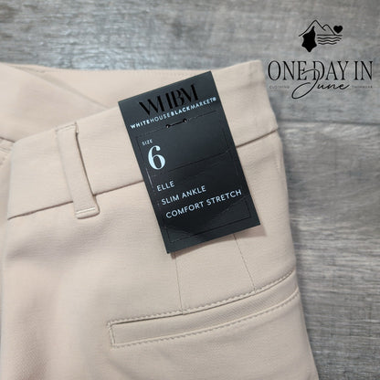 White House Black Market Elle Slim Ankle Pants Size 6