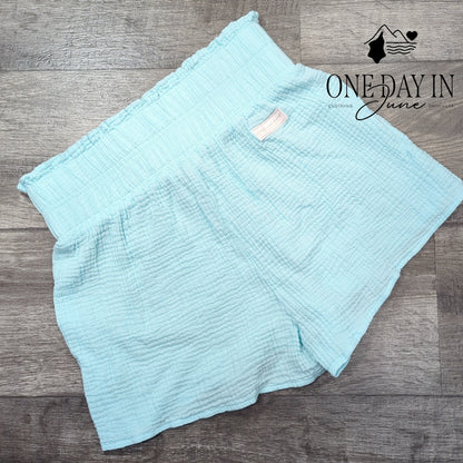 Simply Southern High Waist Textured Shorts Size S