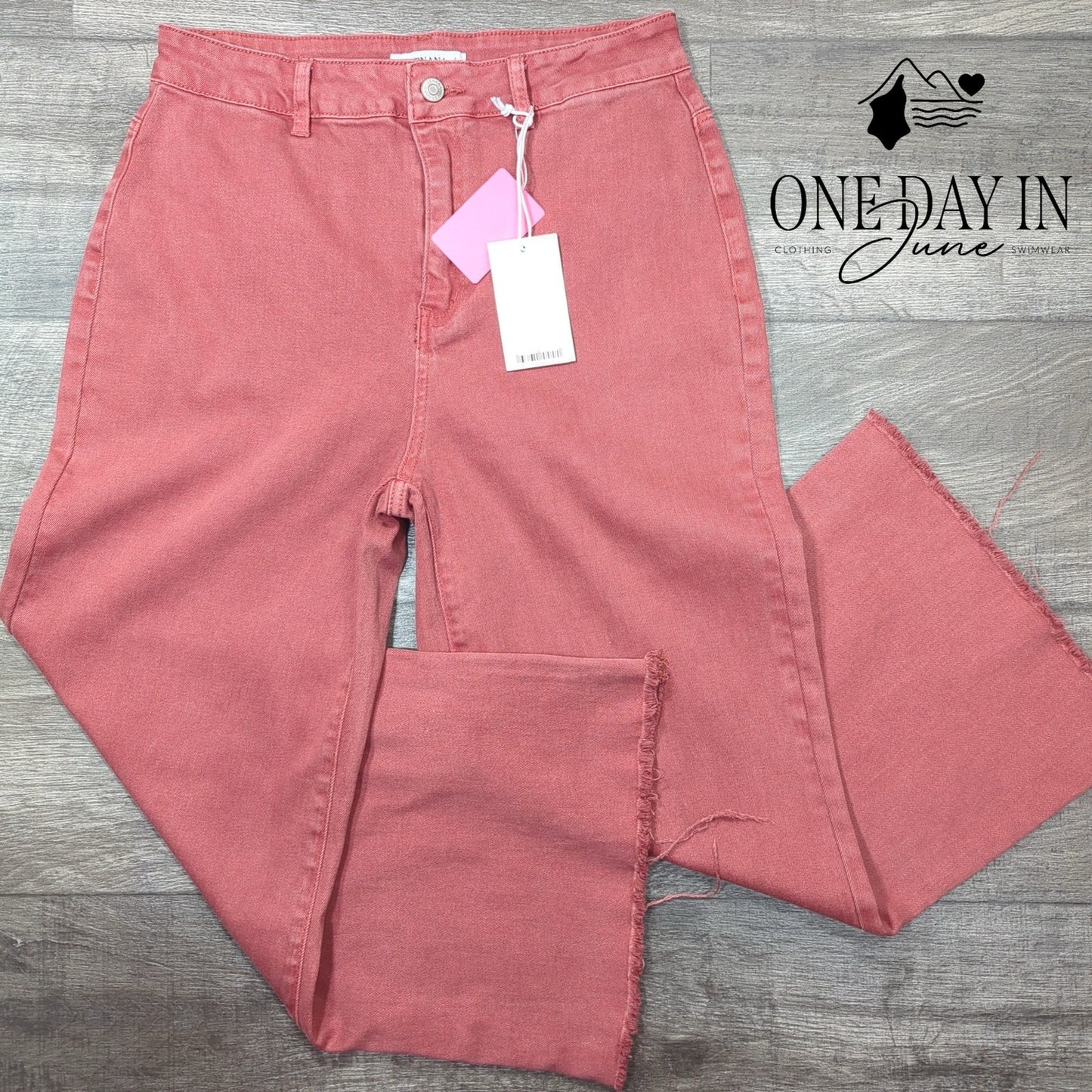 Zenana Wide Leg Crop Jeans Size M