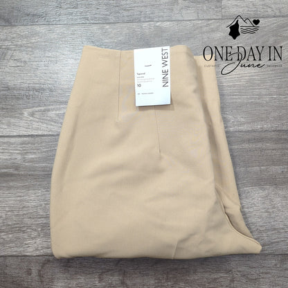 Nine West Tapered Leg High Rise Pants Size 10