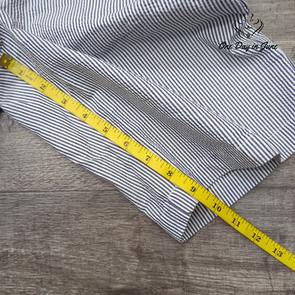 Talbots Petite Striped Flat Front Shorts Size 4P